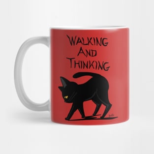 Walking and thinking Mug